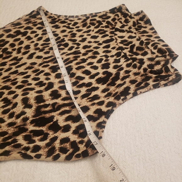 ANIMAL PRINT Bodycon Mockneck Tube Dress sz. 0X (sz 12 to 14) - Picture 9 of 14